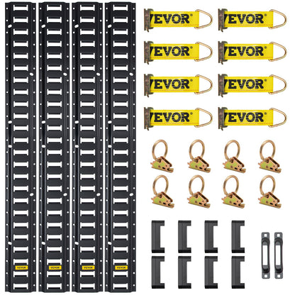 E Track Tie Down Rail Kit 30PCs 1.52m E Track Rails Enclosed Cargo Trailer V952-HSPSE5FT28PCSYVR0V0
