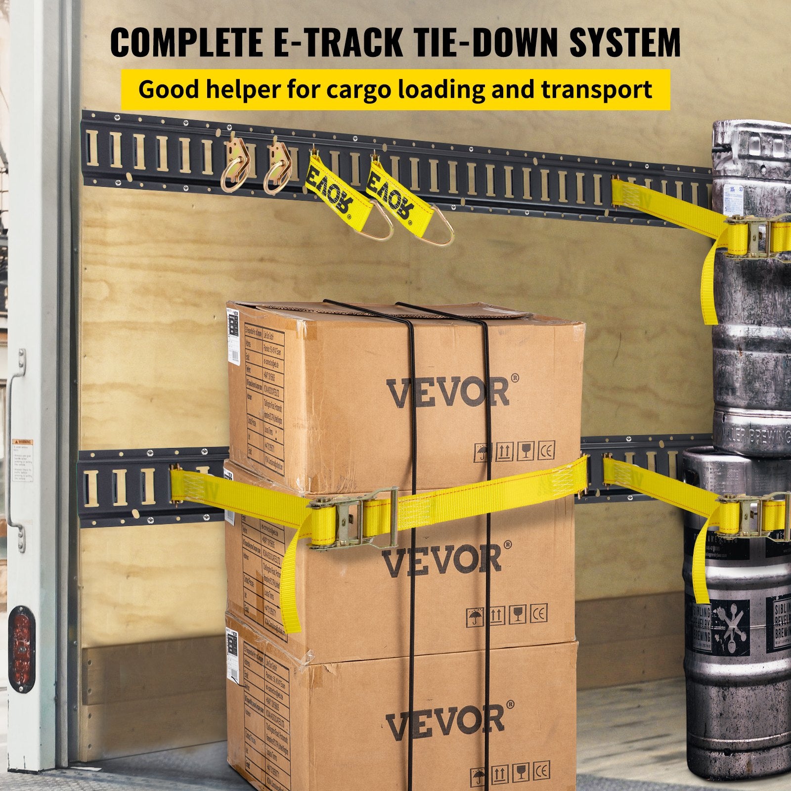 E Track Tie Down Rail Kit 30PCs 1.52m E Track Rails Enclosed Cargo Trailer V952-HSPSE5FT28PCSYVR0V0