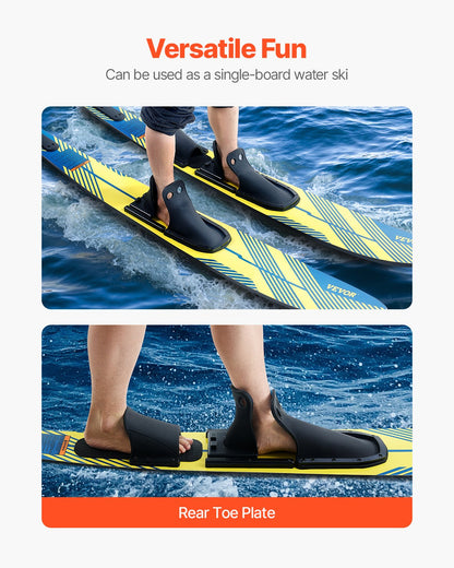 150 cm Water Skis Combo Adults Water Skis with X-7 Adjustable Bindings V952-HSQSJK54INCHM9FM6V0