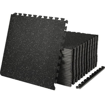 EVA Interlocking Foam Floor Mats, 0.56 in Thickened 25 Pcs Puzzle Rubber Tiles, 24 x 24 in Exercise Floor Mat V952-HSXJDDHDHDBDD09O9V0