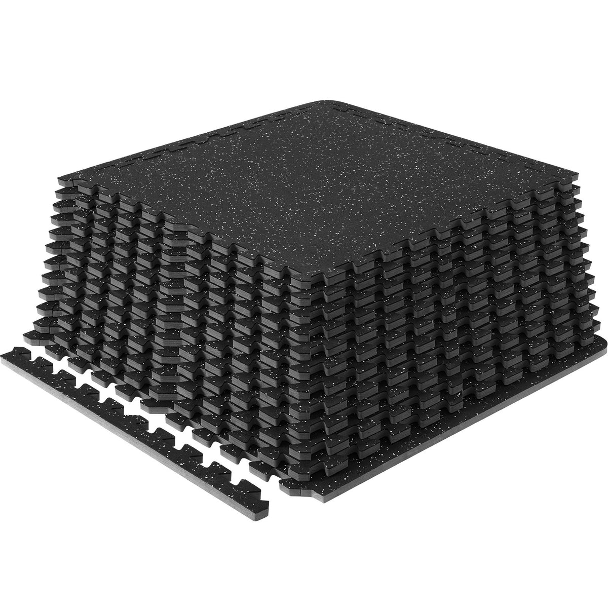 12 PCS 14 mm Thick Gym Floor Mats, 24" x 24" EVA Foam & Rubber Top Interlocking Workout Floor Mats with 4.5 V952-HSXJDDHDHDBDDEEXWV0