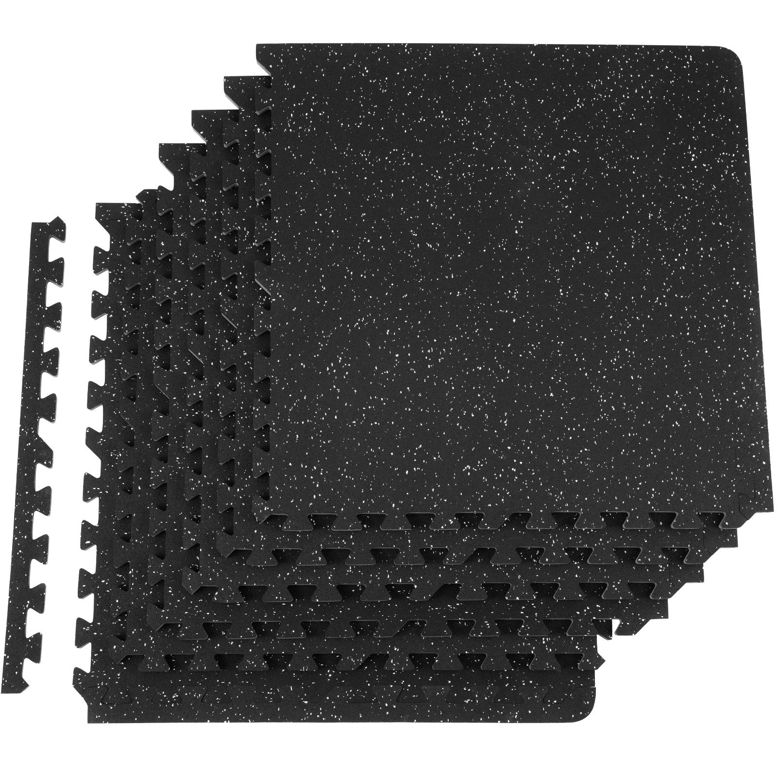 6 PCS 1/2 inch Thick Gym Floor Mats, 24" x 24" EVA Foam & Rubber Top Interlocking Workout Floor Mats with 24 V952-HSXJDDHDHDBDDTIMHV0