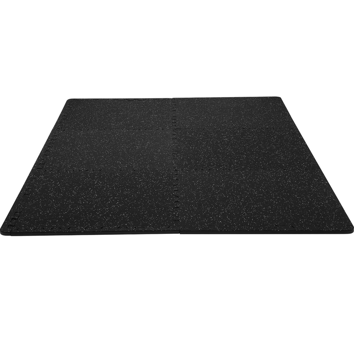 6 PCS 1/2 inch Thick Gym Floor Mats, 24" x 24" EVA Foam & Rubber Top Interlocking Workout Floor Mats with 24 V952-HSXJDDHDHDBDDTIMHV0
