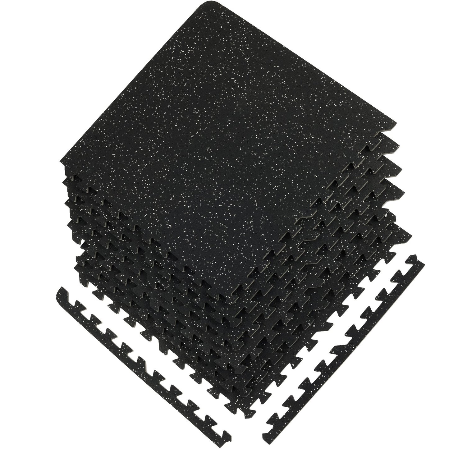 6 PCS 1/2 inch Thick Gym Floor Mats, 24" x 24" EVA Foam & Rubber Top Interlocking Workout Floor Mats with 24 V952-HSXJDDHDHDBDDTIMHV0