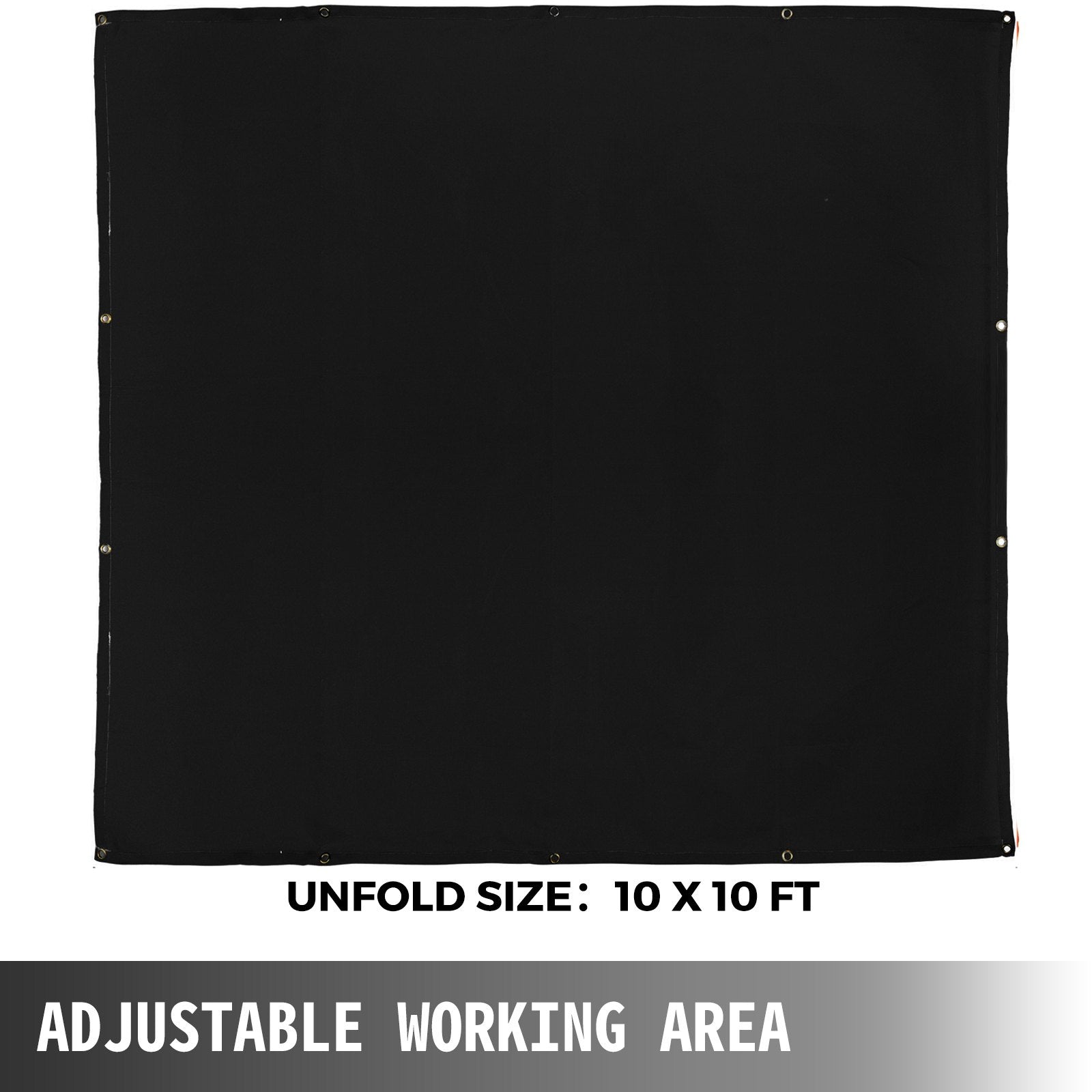 10 x 10 Ft Welding Blanket Black Fiberglass Blanket Portable Fiberglass Fire Retardant Blanket Welding Mat V952-HT10X10HS00000001V0