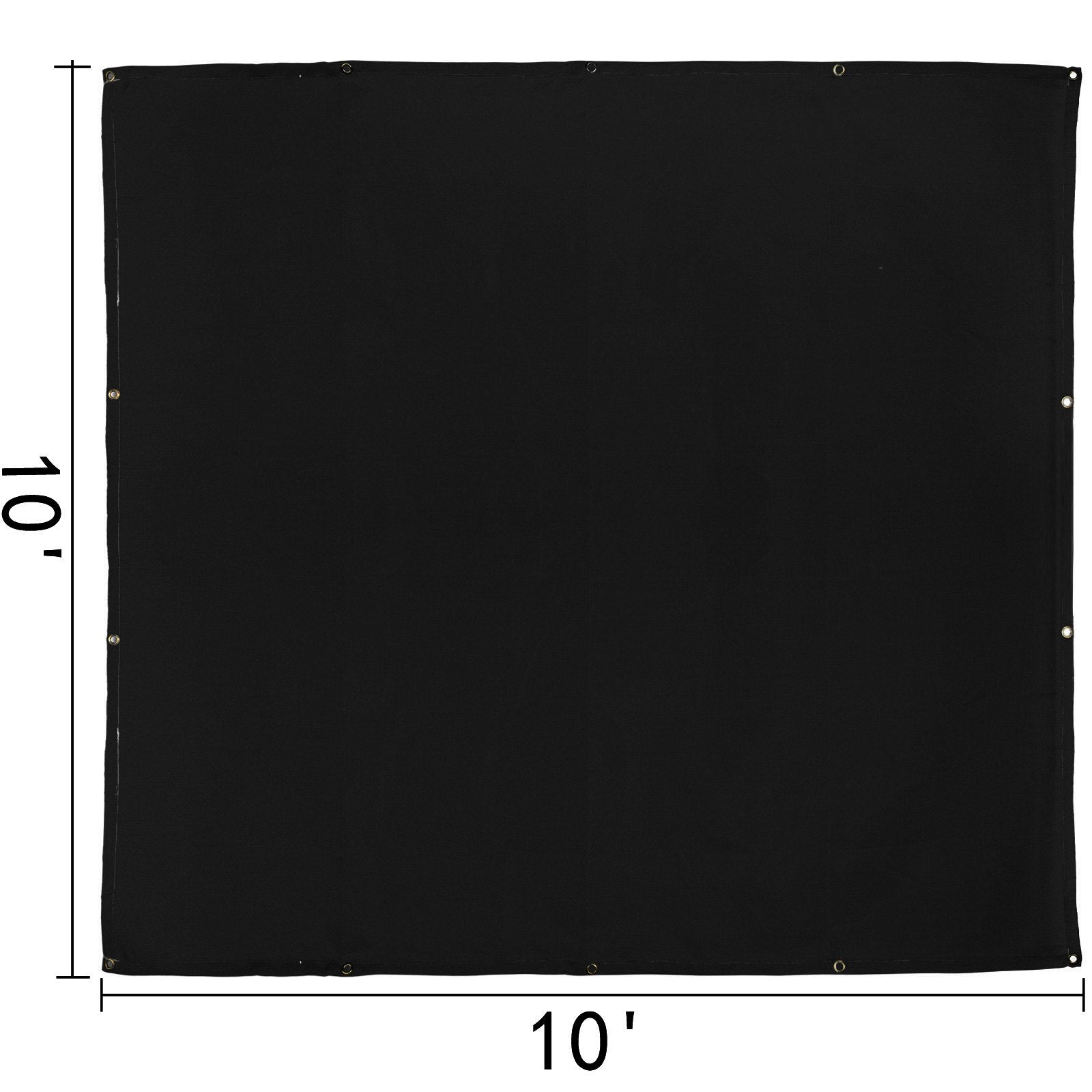 10 x 10 Ft Welding Blanket Black Fiberglass Blanket Portable Fiberglass Fire Retardant Blanket Welding Mat V952-HT10X10HS00000001V0
