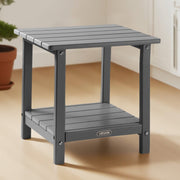 Outdoor Side Table, 450W x 380D x 440H mm, Double Layer HDPE Outside End Table for Easy Maintenance, V952-HWBZHDPEJXZMOR2RE001V0