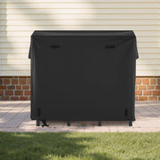 Firewood Rack with Waterproof Cover, 1.22m Outdoor Firewood Holder, 1/4 Cord Storage Metal Log Holder, 400lb V952-HWDCJ4FT20MMYL0PX001V0