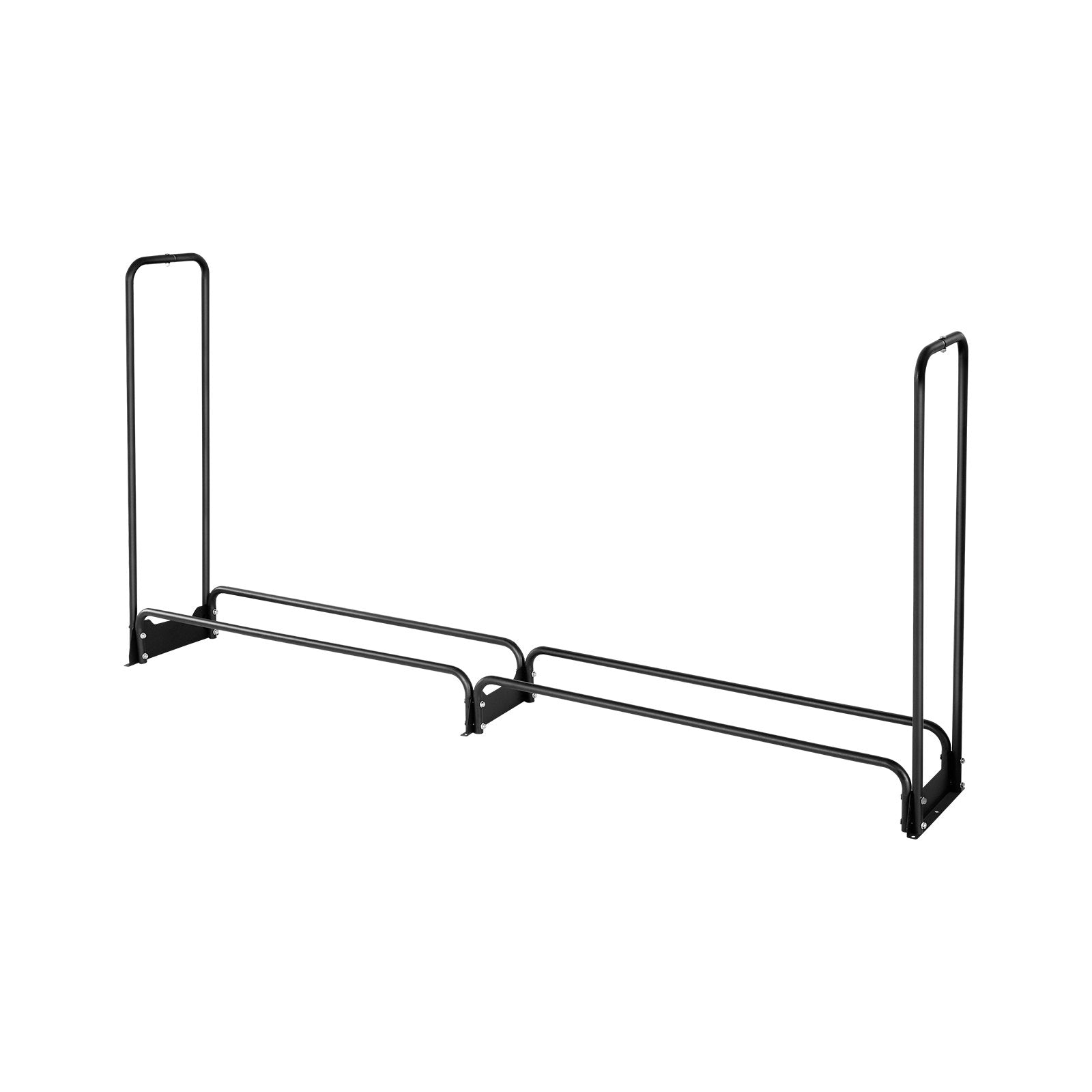 Firewood Rack with Waterproof Cover, 2.57m Outdoor Firewood Holder, 1/2 Cord Storage Metal Log Holder, 299kg V952-HWDCJ8FTPSYG1JYW6001V0