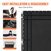 Cargo Net, 3050 x 2670 mm, Heavy Duty Truck Cargo Net for Truck Bed, 4 Adjustable Straps with Carabiners and V952-HWGDWYMESHYFSTOU0V0