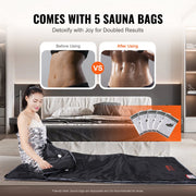 Sauna Blanket for Detoxification, Portable Far Infrared Sauna for Home, Oxford Sauna Bag w/ Arm Holes & V952-HWSNTNJB3171TLJS8V3