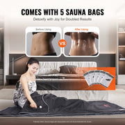 Sauna Blanket for Detoxification, Portable Far Infrared Sauna for Home, Oxford Sauna Bag w/ Arm Holes & V952-HWSNTNJB36764RD8IV3