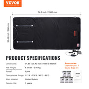 Sauna Blanket for Detoxification, Portable Far Infrared Sauna for Home, Oxford Sauna Bag w/ Arm Holes & V952-HWSNTNJB36764RD8IV3
