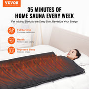 Sauna Blanket for Detoxification, Portable Far Infrared Sauna for Home Relaxation, 1-6 Level Adjustable V952-HWSNTPU7171IISCJYV3