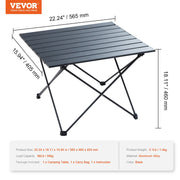 Folding Camping Table, Outdoor Portable Side Tables, Lightweight Fold Up Table, Aluminum Alloy Ultra Compact V952-HWZDBZLB66LBSYSOBV0