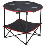 Folding Camping Table, Outdoor Portable Side Tables, Lightweight Fold Up Table, 600D Oxford Fabric & Steel V952-HWZDBZN55LBS4D4TOV0