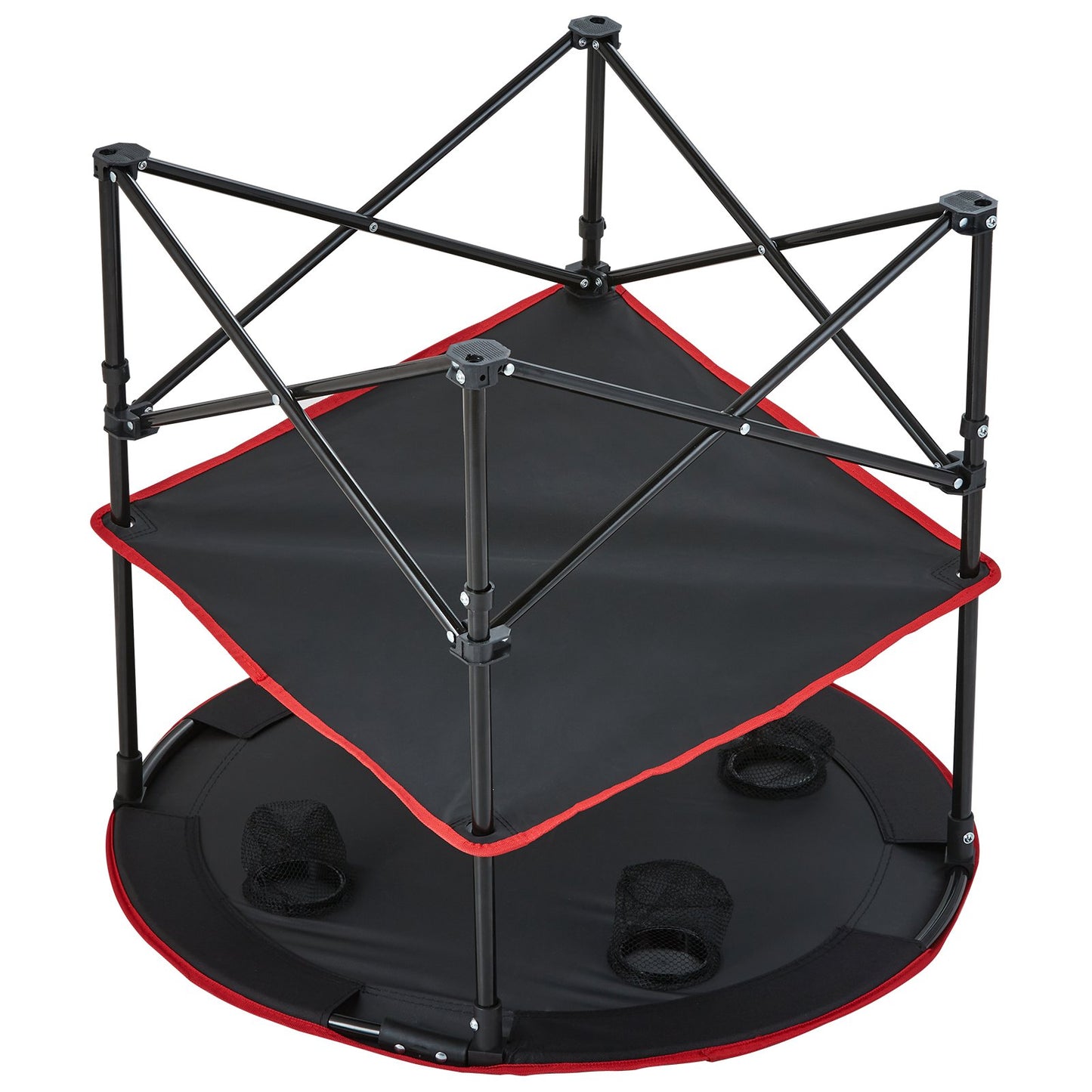 Folding Camping Table, Outdoor Portable Side Tables, Lightweight Fold Up Table, 600D Oxford Fabric & Steel V952-HWZDBZN55LBS4D4TOV0