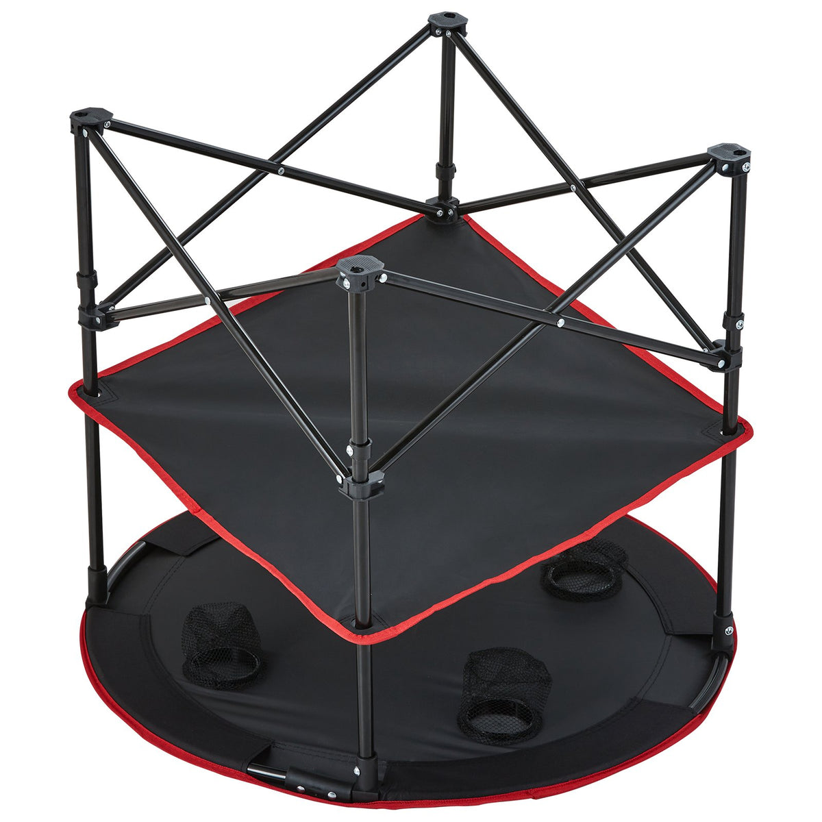 Folding Camping Table, Outdoor Portable Side Tables, Lightweight Fold Up Table, 600D Oxford Fabric & Steel V952-HWZDBZN55LBS4D4TOV0