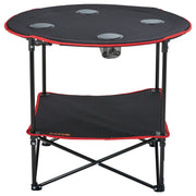 Folding Camping Table, Outdoor Portable Side Tables, Lightweight Fold Up Table, 600D Oxford Fabric & Steel V952-HWZDBZN55LBS4D4TOV0