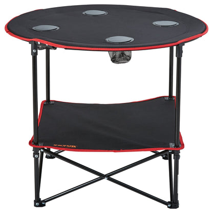 Folding Camping Table, Outdoor Portable Side Tables, Lightweight Fold Up Table, 600D Oxford Fabric & Steel V952-HWZDBZN55LBS4D4TOV0