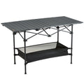 Folding Camping Table, Outdoor Portable Side Tables, Lightweight Fold Up Table, Aluminum & Steel Ultra V952-HWZDCZL200LBS0UE8V0