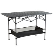 Folding Camping Table, Outdoor Portable Side Tables, Lightweight Fold Up Table, Aluminum & Steel Ultra V952-HWZDCZL200LBS0UE8V0