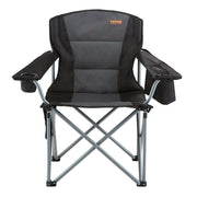 Camping Folding Chair for Adults, Portable Heavy Duty Outdoor Quad Lumbar Back Padded Arm Chairs with Side V952-HWZDYCY450LBSFODNV0