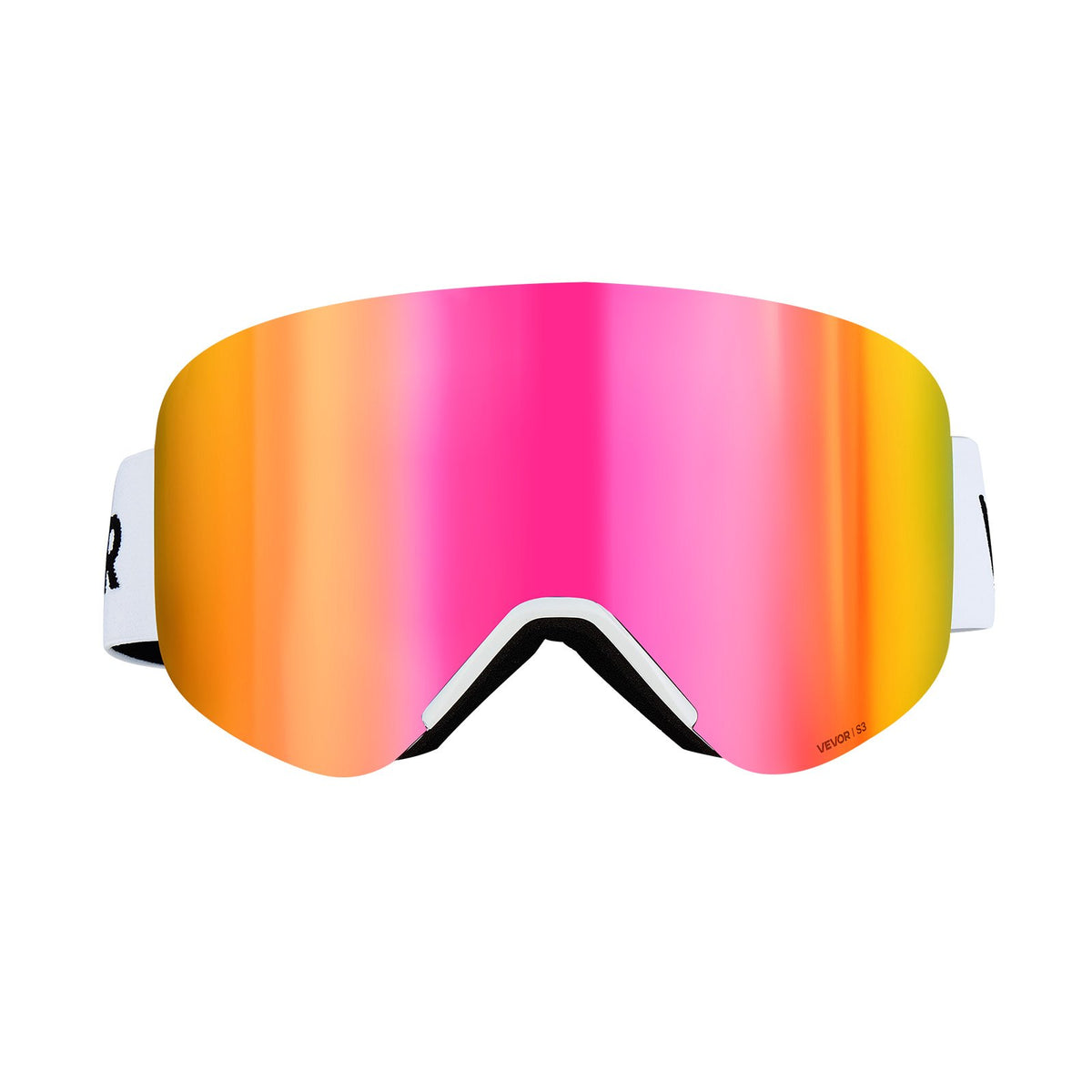 Frameless Ski Goggles, Magnet Cylindrical Lens with Pink Revo Coating, OTG Anti fog Snow Goggles for Men V952-HXJWKBSDCXHJ4LNEU001V0