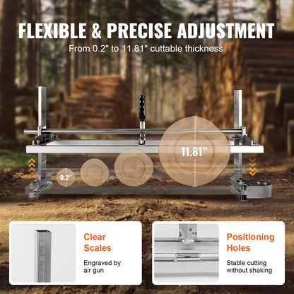 Portable Chainsaw Mill 14"-36" Guide Bar 0.2"-11.81" Cutting Thickness V952-HXQGLJZJLMDGK0V34V0