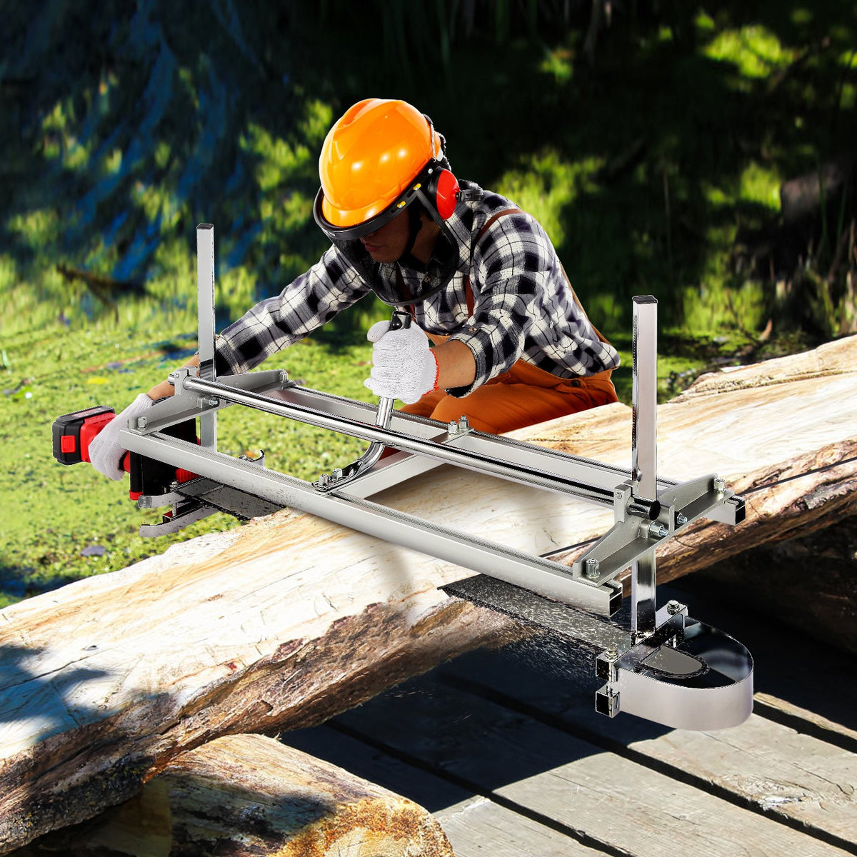 Portable Chainsaw Mill 14"-36" Guide Bar 0.2"-11.81" Cutting Thickness V952-HXQGLJZJLMDGK0V34V0