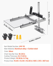 Chainsaw Mill, Portable Sawmill Fits 41-51 cm Planking Milling Bar, Lumber Cross Cutting Guide Chain Saw with V952-HXQGZJ16INCHT3S43001V0