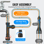 Aquarium Vacuum Gravel Cleaner, 50 ft PVC Hose Fish Tank Vacuum Gravel Cleaner, Siphon Fish Tank Cleaner V952-HXSHSQ49YCKLUONBWV0