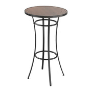 Outdoor Round Bar Table, 60 cm Counter Bar Height Bistro Table, Patio Dining Tables with Easy-to-Clean Top & V952-HXZCLTJBZYX2Z6Y3K001V0