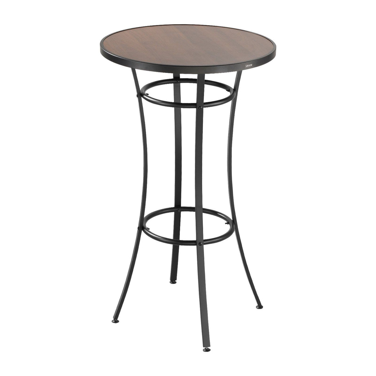 Outdoor Round Bar Table, 60 cm Counter Bar Height Bistro Table, Patio Dining Tables with Easy-to-Clean Top & V952-HXZCLTJBZYX2Z6Y3K001V0