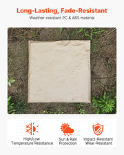 Garden Stepping Stones, 16Pcs 39.5x39.5 cm, Decorative Stepping Stones with Stakes, Weather-Resistant Plastic V952-HYDJS16PCSZF1L4W6001V0