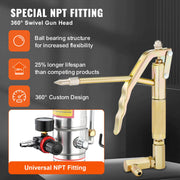 Grease Pump, 40L Capacity, Air Operated Grease Pump with 3.88 m High Pressure Hose and Grease Gun, Pneumatic V952-HYJ10JLDT000J2IBRV0