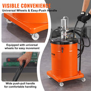 Grease Pump, 40L Capacity, Air Operated Grease Pump with 3.88 m High Pressure Hose and Grease Gun, Pneumatic V952-HYJ10JLDT000J2IBRV0