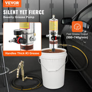 Grease Pump, 50:1 Pressure Ratio Air Operated Grease Pump with 3.88 m High Pressure Hose and Grease Gun, V952-HYJLB0000000WGVWQV0