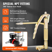 Grease Pump, 50:1 Pressure Ratio Air Operated Grease Pump with 3.88 m High Pressure Hose and Grease Gun, V952-HYJLB0000000WGVWQV0