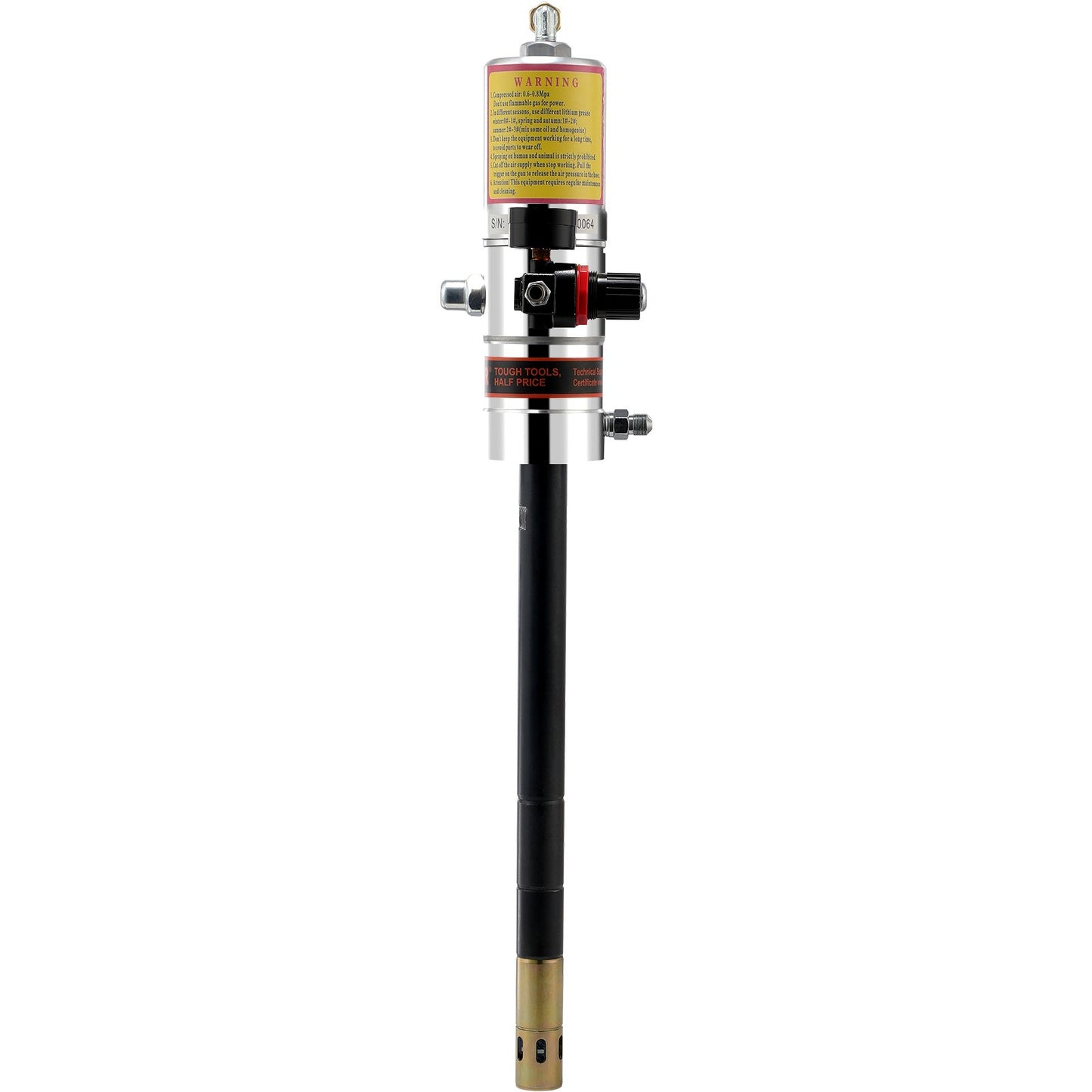 Grease Pump, 50:1 Pressure Ratio Air Operated Grease Pump with 3.88 m High Pressure Hose and Grease Gun, V952-HYJLB0000000WGVWQV0