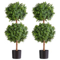 Artificial Topiary Boxwood Double Ball, 2 Set 914mm Faux Boxwood Plant Balls, Fake Silk Tree Look Real, Easy V952-HYMRGXJS36IND5PE1001V0