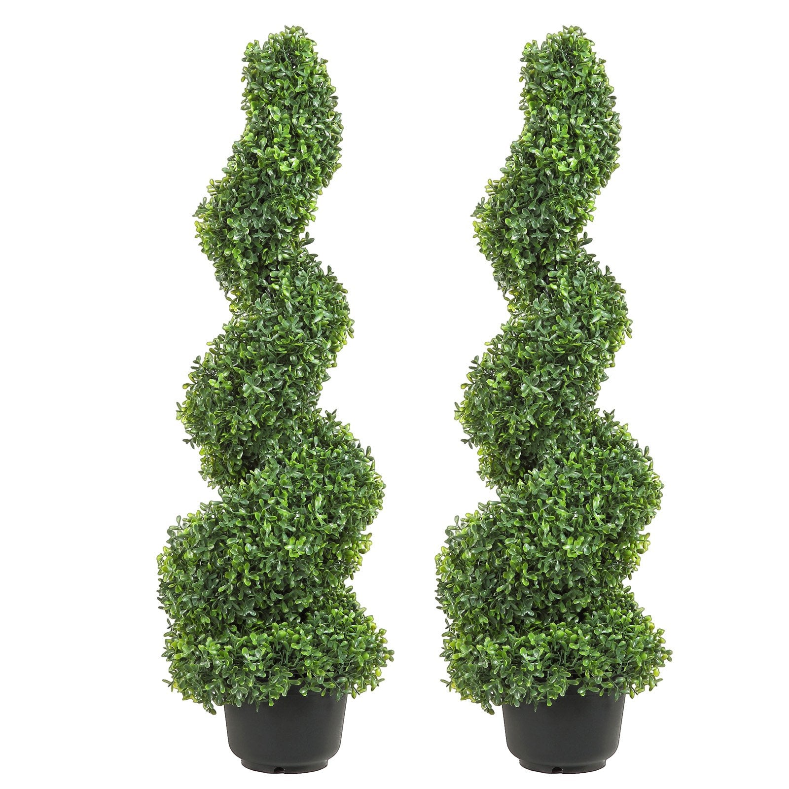 Artificial Topiaries Boxwood Trees, 7.6cm Tall (2 Pieces) Faux Topiary Plant Outdoor, All-year Green Feaux V952-HYMRGXJS36YCLY992V0