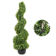 Artificial Topiaries Boxwood Trees, 7.6cm Tall (2 Pieces) Faux Topiary Plant Outdoor, All-year Green Feaux V952-HYMRGXJS36YCLY992V0