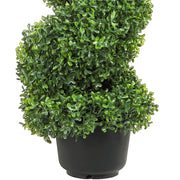 Artificial Topiaries Boxwood Trees, 7.6cm Tall (2 Pieces) Faux Topiary Plant Outdoor, All-year Green Feaux V952-HYMRGXJS36YCLY992V0