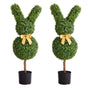 Artificial Topiary Bunny-Shape Boxwood Ball, 2 Set 914mm Faux Boxwood Plant Balls, Fake Silk Tree Look Real, V952-HYMRGXJS36YCU74VB001V0