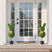 Artificial Topiary Bunny-Shape Boxwood Ball, 2 Set 914mm Faux Boxwood Plant Balls, Fake Silk Tree Look Real, V952-HYMRGXJS36YCU74VB001V0
