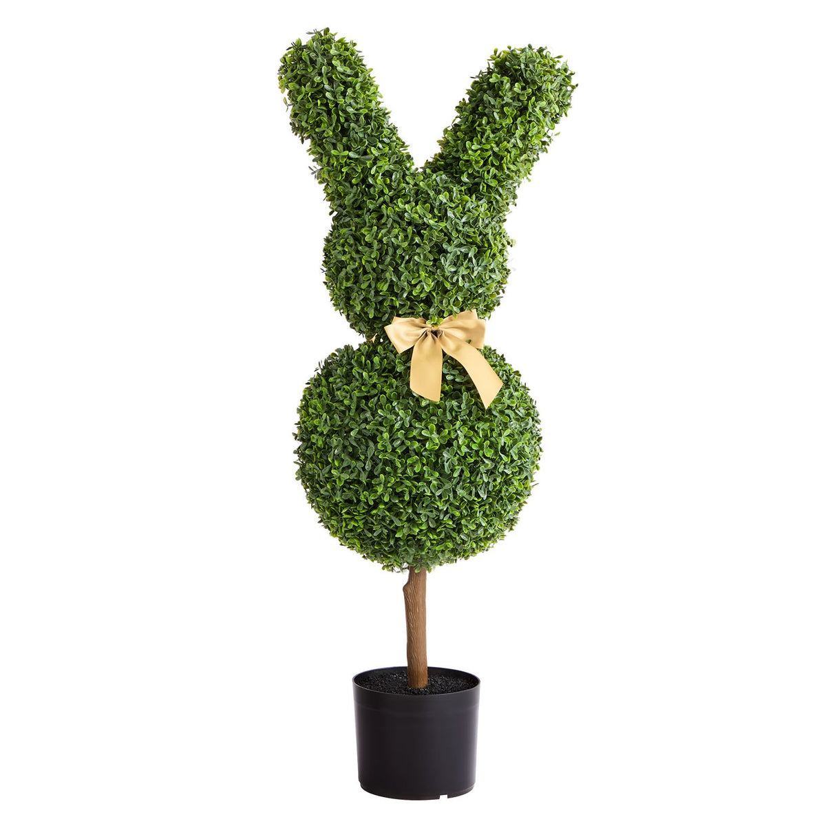 Artificial Topiary Bunny-Shape Boxwood Ball, 2 Set 914mm Faux Boxwood Plant Balls, Fake Silk Tree Look Real, V952-HYMRGXJS36YCU74VB001V0