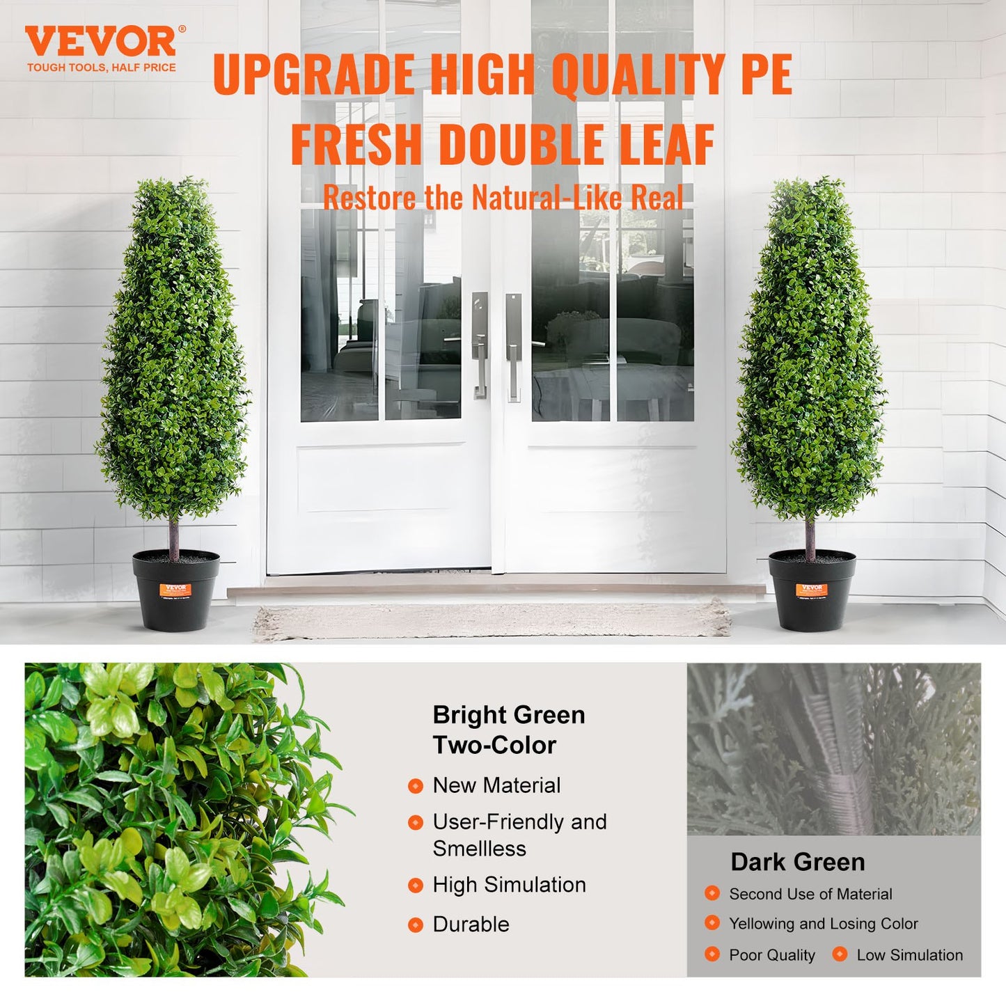 2 Pack 91.4cm Artificial Boxwood Topiary Tree Faux Plant UV Decor In/Outdoor V952-HYMRGXJS36YCXKYTZV0