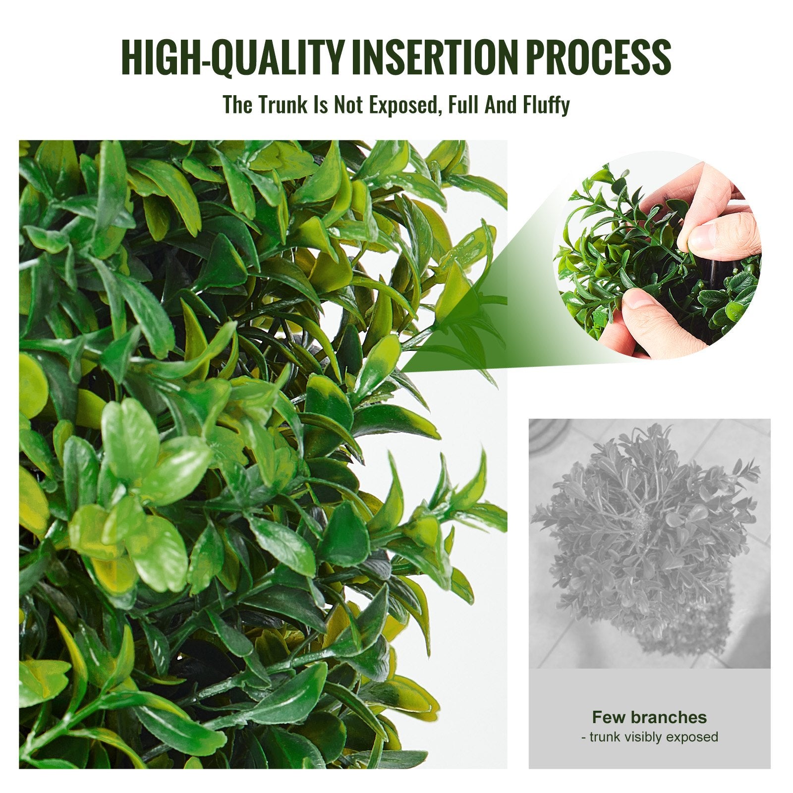 2 Pack 91.4cm Artificial Boxwood Topiary Tree Faux Plant UV Decor In/Outdoor V952-HYMRGXJS36YCXKYTZV0
