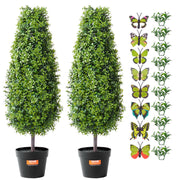 2 Pack 91.4cm Artificial Boxwood Topiary Tree Faux Plant UV Decor In/Outdoor V952-HYMRGXJS36YCXKYTZV0